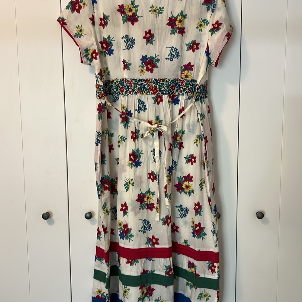 NWT April Cornell Cotton Prairie Floral Maxi dress Size L - Picture 6 of 6